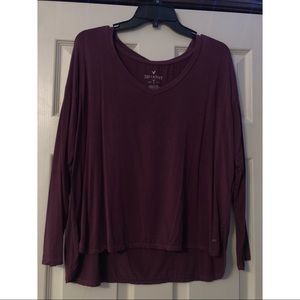 Maroon American Eagle Soft & Sexy Long Sleeve